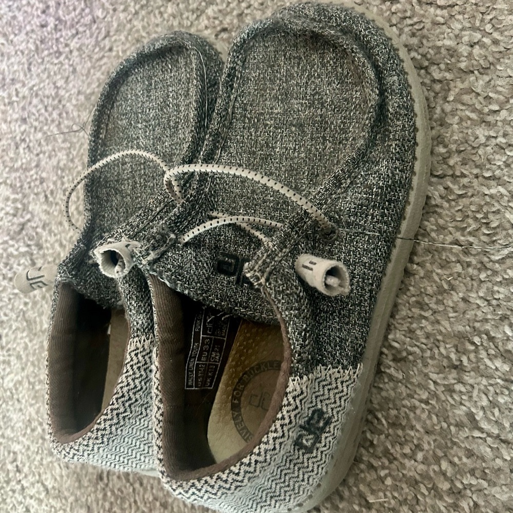 Hey Dude Kids Gray Slippers